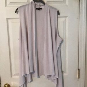 Slinky Brand White Long Vest 1x